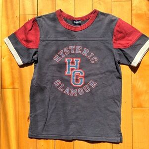 Hysteric Glamour Navy Tee with Red Accents